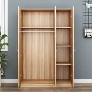 Organisateur de placard en bois moderne – Rangement vêtements pratique