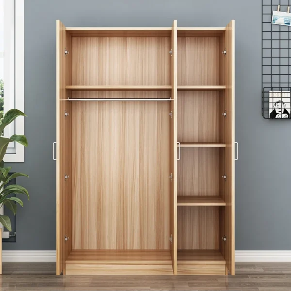 Organisateur de placard en bois moderne – Rangement vêtements pratique