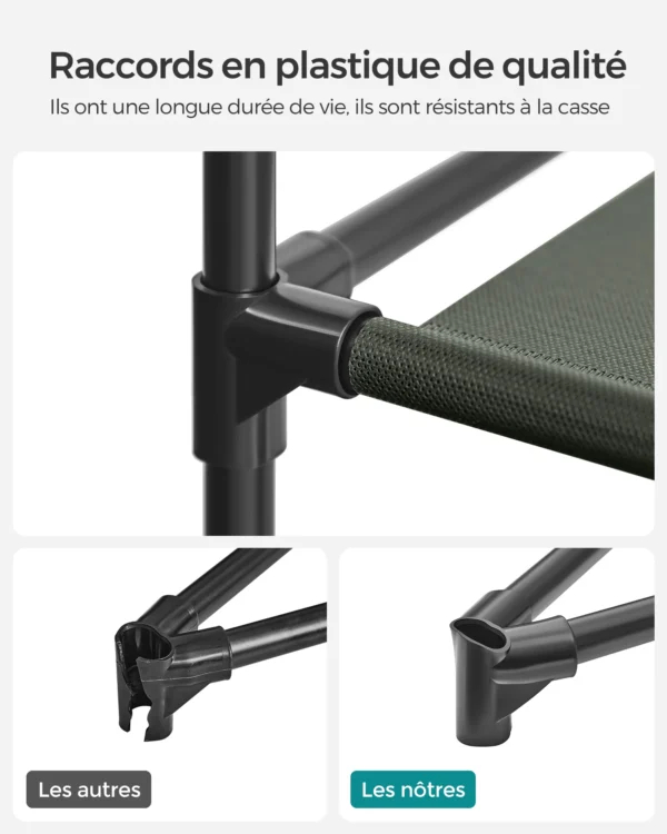Penderie SONGMICS avec Tringle et 6 Niveaux – Tissu & Métal, 168 cm – Image 6