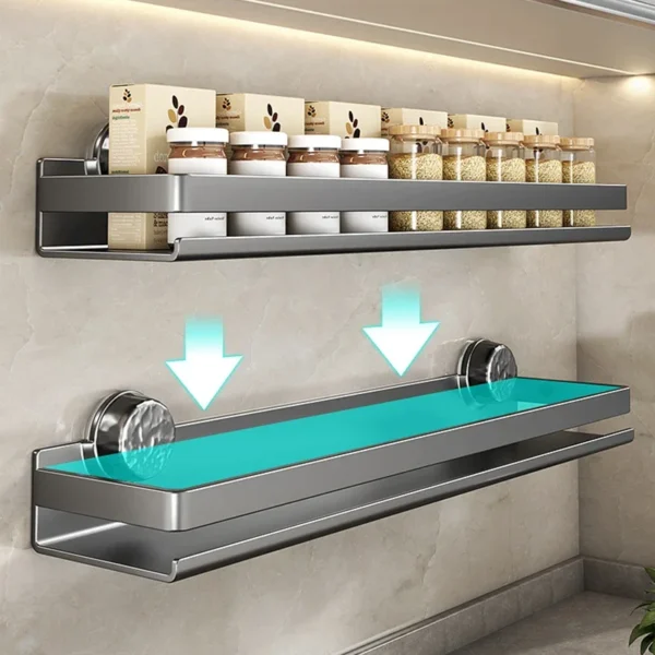 Étagère murale d’angle ZEXEF – Cuisine, Salle de bain, Rangement élégant – Image 3