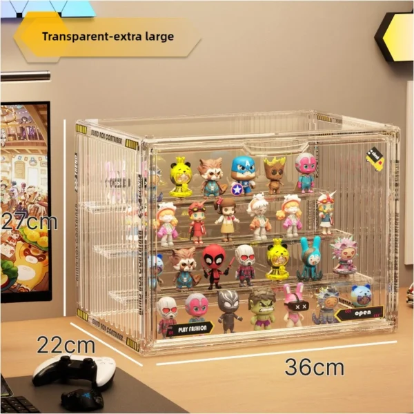 Présentoir acrylique 3 niveaux transparent pour figurines et bijoux – Image 5