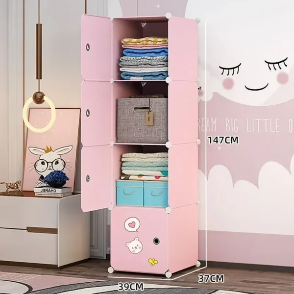 Placard de rangement enfant pas cher – Armoire modulable chambre – Image 3