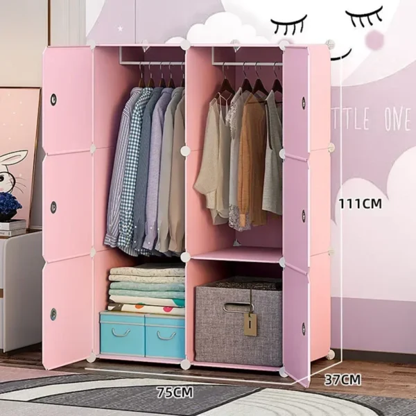 Placard de rangement enfant pas cher – Armoire modulable chambre – Image 2
