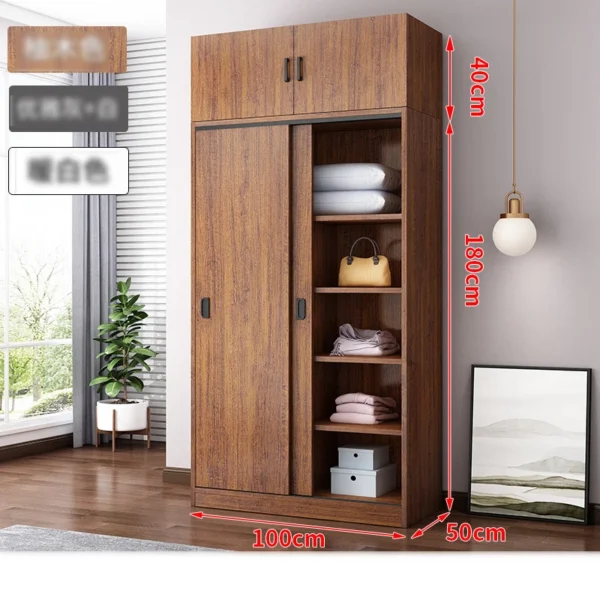 Armoire en bois moderne avec tiroirs – Placard de chambre élégant – Image 6